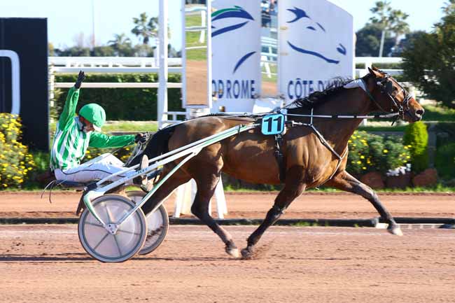 Photo d'arrivée de la course pmu PRIX DE PORTO à CAGNES-SUR-MER le Vendredi 15 février 2019