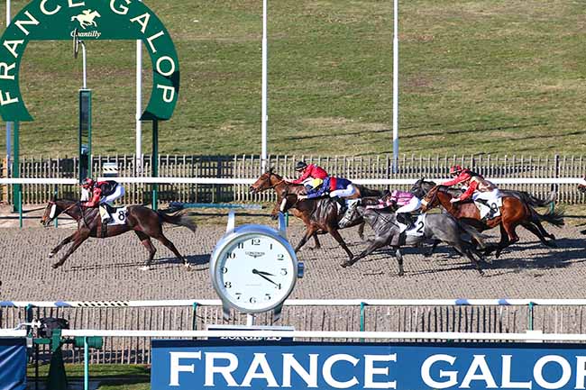Photo d'arrivée de la course pmu PRIX DE LA FONTAINE D'ORRY à CHANTILLY le Vendredi 15 février 2019