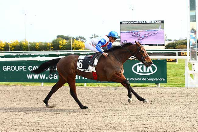 Photo d'arrivée de la course pmu PRIX DU LAUTARET à CAGNES-SUR-MER le Samedi 23 février 2019