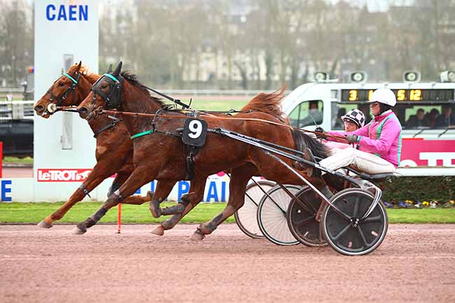 Photo d'arrivée de la course pmu PRIX DE SAINT-WANDRILLE à CAEN le Vendredi 15 mars 2019