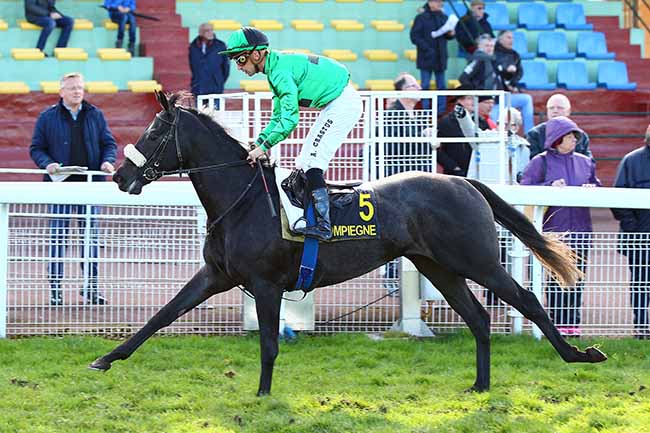 Photo d'arrivée de la course pmu PRIX D'ACTEON à COMPIEGNE le Lundi 18 mars 2019