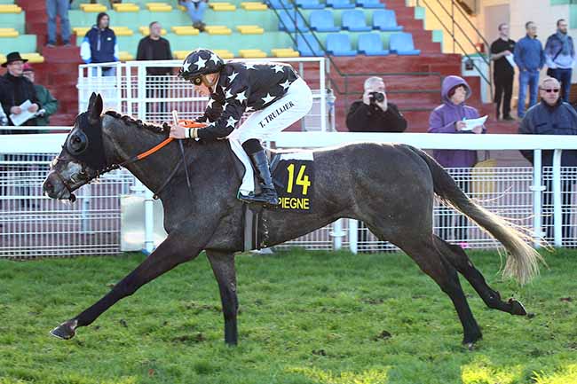 Photo d'arrivée de la course pmu PRIX DE BONNEUIL-EN-VALOIS à COMPIEGNE le Lundi 18 mars 2019