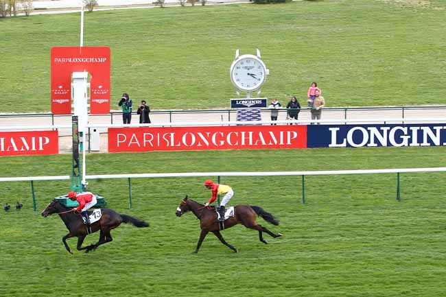 Photo d'arrivée de la course pmu PRIX DU MARATHON DE PARIS à LONGCHAMP le Dimanche 14 avril 2019