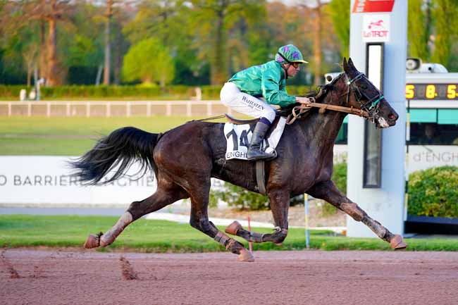 Photo d'arrivée de la course pmu PRIX DU PONT DE FLANDRE à ENGHIEN le Jeudi 18 avril 2019