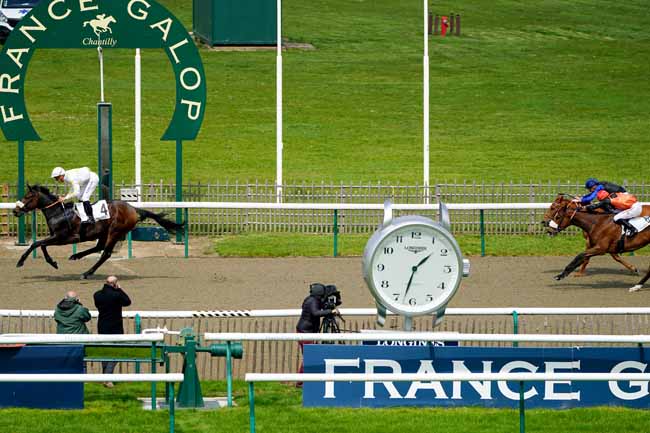 Photo d'arrivée de la course pmu PRIX DE LA FU MADAME à CHANTILLY le Mardi 30 avril 2019