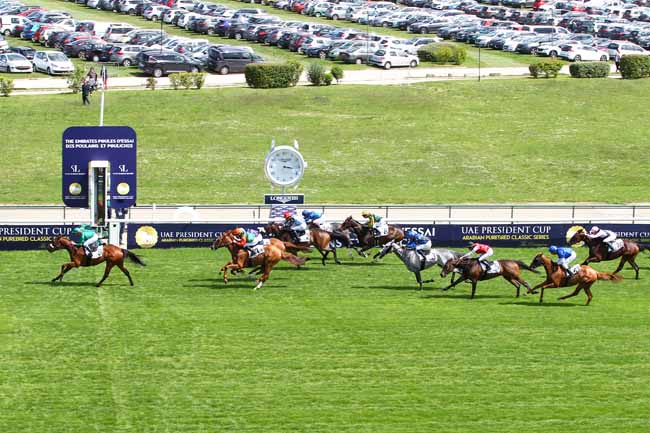 Photo d'arrivée de la course pmu PRIX DU PALAIS DES GLACES à LONGCHAMP le Dimanche 12 mai 2019
