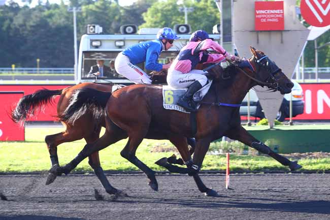 Photo d'arrivée de la course pmu PRIX VICTOR CAVEY à PARIS-VINCENNES le Mardi 28 mai 2019