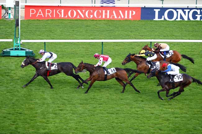 Photo d'arrivée de la course pmu PRIX DE LA PORTE DE LA SEINE à LONGCHAMP le Lundi 3 juin 2019