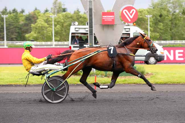 Photo d'arrivée de la course pmu PRIX CAECILIA à PARIS-VINCENNES le Vendredi 7 juin 2019