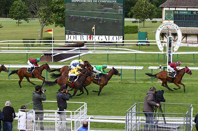 Photo d'arrivée de la course pmu PRIX DES FUTAIES à COMPIEGNE le Vendredi 7 juin 2019