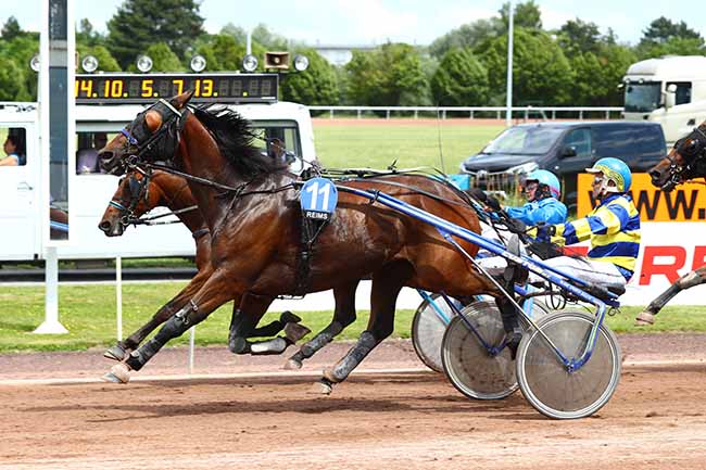 Photo d'arrivée de la course pmu PRIX DE L'UNAT à REIMS le Mercredi 19 juin 2019