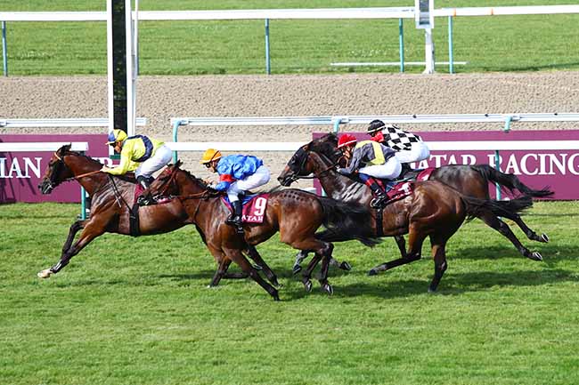 Photo d'arrivée de la course pmu QATAR PRIX DE L'AVRANCHIN à DEAUVILLE le Dimanche 7 juillet 2019