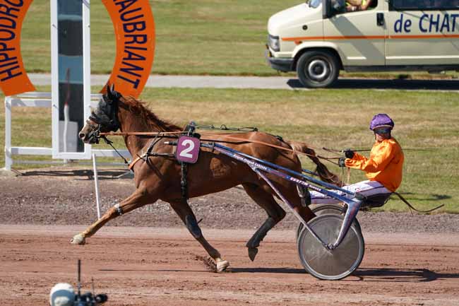 Photo d'arrivée de la course pmu PRIX D'ENGHIEN à CHATEAUBRIANT le Mardi 9 juillet 2019