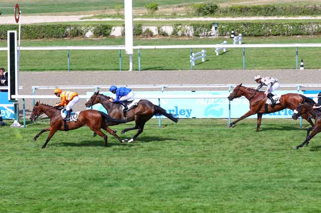 Photo d'arrivée de la course pmu PRIX DE LA PEPINIERE - FONDS EUROPEEN DE L'ELEVAGE à DEAUVILLE le Dimanche 21 juillet 2019