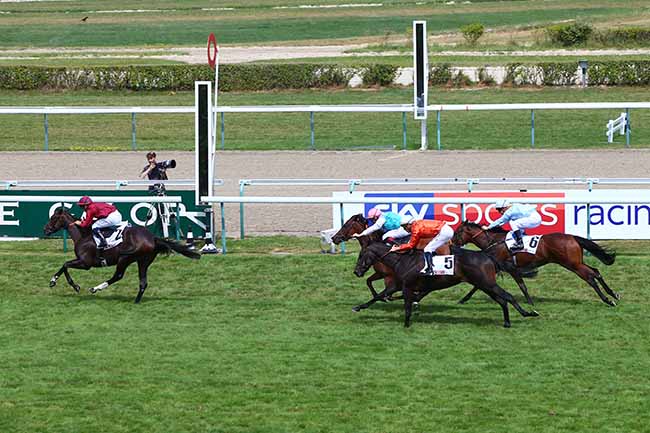 Photo d'arrivée de la course pmu PRIX SIX PERFECTIONS SKY SPORTS RACING à DEAUVILLE le Samedi 27 juillet 2019