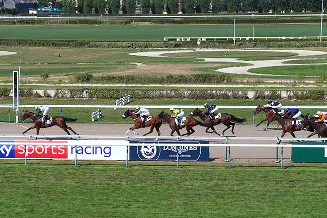 Photo d'arrivée de la course pmu PRIX D'HOULLEY à DEAUVILLE le Samedi 27 juillet 2019
