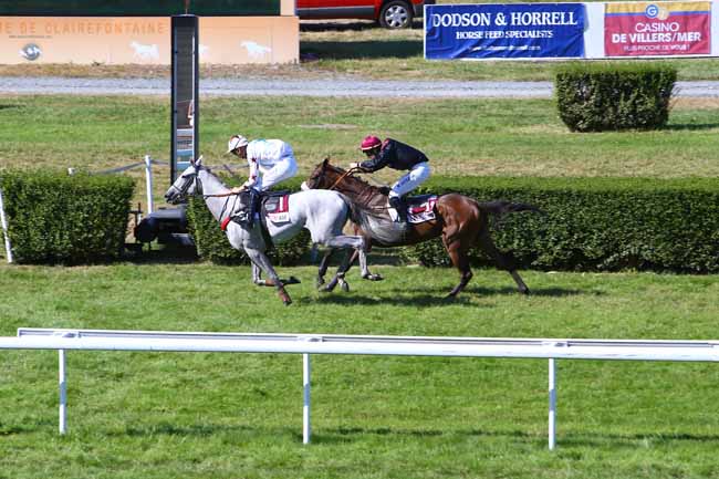 Photo d'arrivée de la course pmu PRIX DES GLYCINES à CLAIREFONTAINE le Lundi 29 juillet 2019