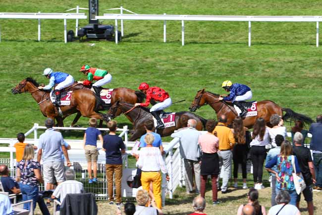 Photo d'arrivée de la course pmu PRIX LEANDRA à CLAIREFONTAINE le Vendredi 9 août 2019