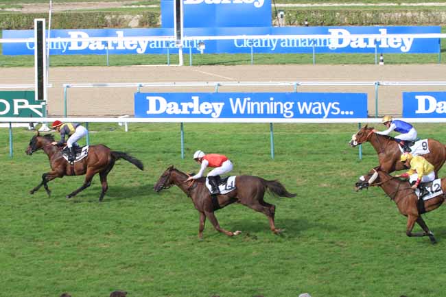 Photo d'arrivée de la course pmu PRIX DE CAGNY à DEAUVILLE le Dimanche 18 août 2019