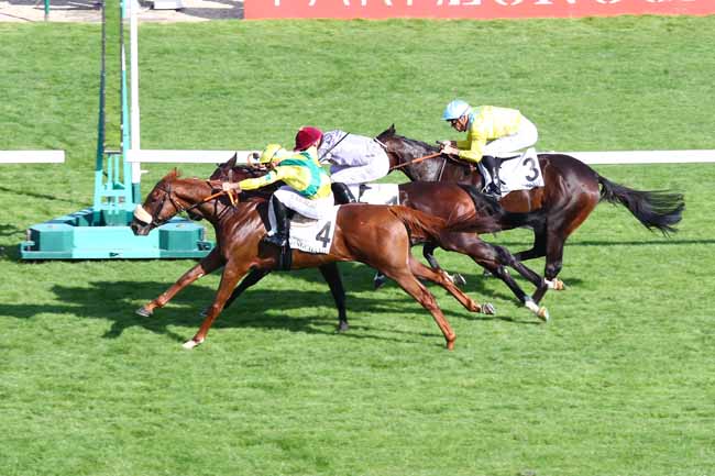 Photo d'arrivée de la course pmu PRIX LA ROCHETTE à LONGCHAMP le Dimanche 1 septembre 2019