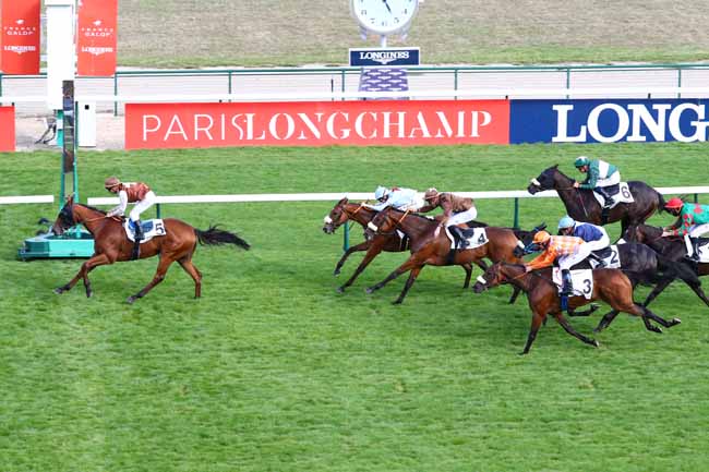 Photo d'arrivée de la course pmu PRIX DE LA FONTAINE DES HAUDRIETTES à LONGCHAMP le Dimanche 8 septembre 2019