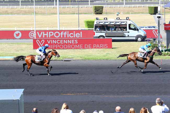 Photo d'arrivée de la course pmu PRIX CENERI FORCINAL à PARIS-VINCENNES le Samedi 14 septembre 2019