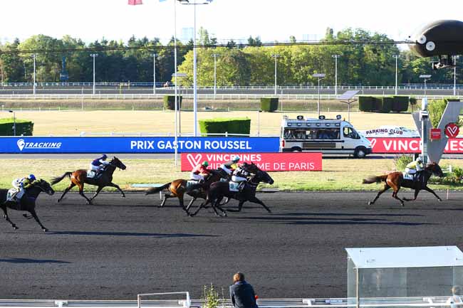 Photo d'arrivée de la course pmu PRIX GASTON ROUSSEL à PARIS-VINCENNES le Jeudi 19 septembre 2019