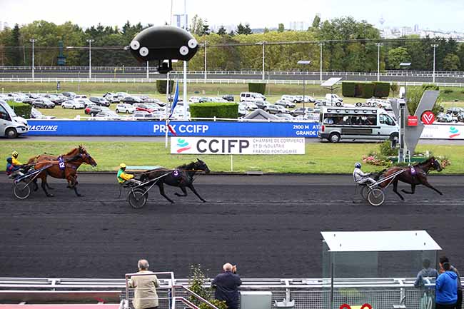 Photo d'arrivée de la course pmu PRIX DE BIHOREL à PARIS-VINCENNES le Dimanche 29 septembre 2019