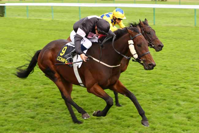 Photo d'arrivée de la course pmu PRIX DE JAUX à COMPIEGNE le Jeudi 3 octobre 2019