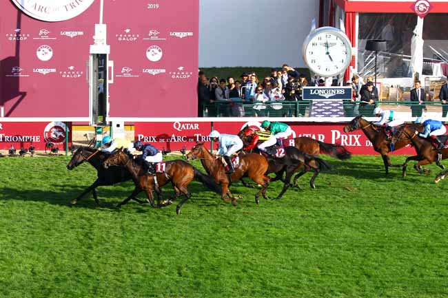 Photo d'arrivée de la course pmu PRIX DE L'OPERA LONGINES à LONGCHAMP le Dimanche 6 octobre 2019
