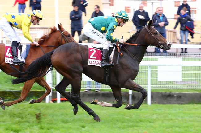 Photo d'arrivée de la course pmu PRIX DES GLAIEULS à CLAIREFONTAINE le Lundi 21 octobre 2019