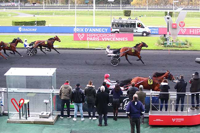 Photo d'arrivée de la course pmu PRIX D'ANNECY à PARIS-VINCENNES le Jeudi 14 novembre 2019