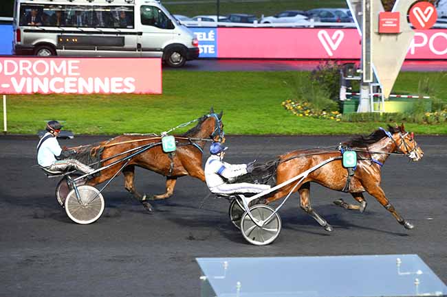 Photo d'arrivée de la course pmu PRIX DE BARENTON à PARIS-VINCENNES le Lundi 18 novembre 2019