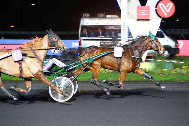 Photo d'arrivée de la course pmu PRIX KLIO à PARIS-VINCENNES le Vendredi 29 novembre 2019
