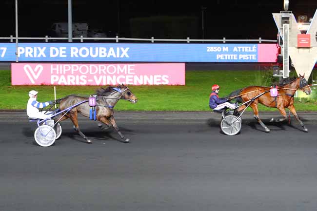 Photo d'arrivée de la course pmu PRIX DE ROUBAIX à PARIS-VINCENNES le Samedi 30 novembre 2019