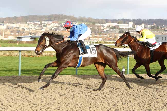 Photo d'arrivée de la course pmu PRIX DES VAGUES à DEAUVILLE le Vendredi 13 décembre 2019