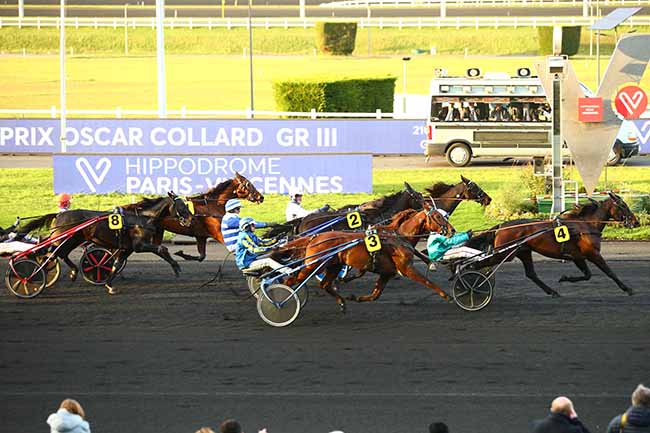 Photo d'arrivée de la course pmu PRIX OSCAR COLLARD à PARIS-VINCENNES le Samedi 14 décembre 2019