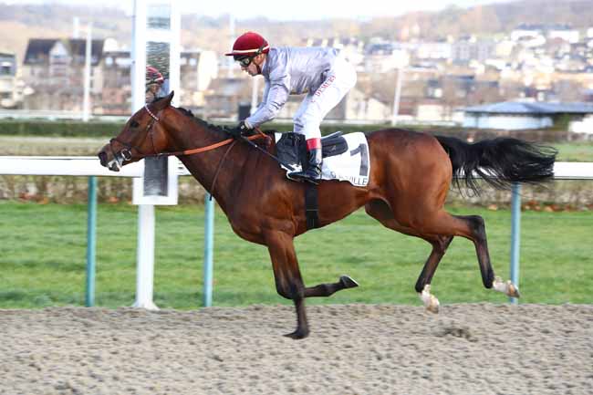 Photo d'arrivée de la course pmu PRIX DE LA GAGNERIE à DEAUVILLE le Samedi 14 décembre 2019
