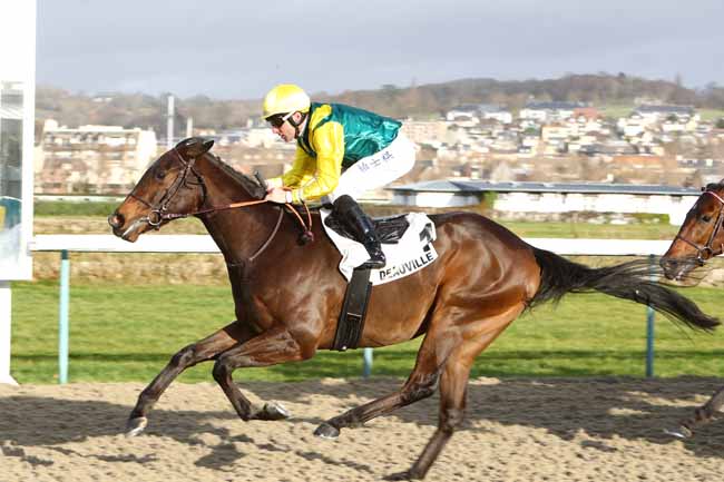 Photo d'arrivée de la course pmu PRIX DE MARTAINVILLE à DEAUVILLE le Dimanche 22 décembre 2019