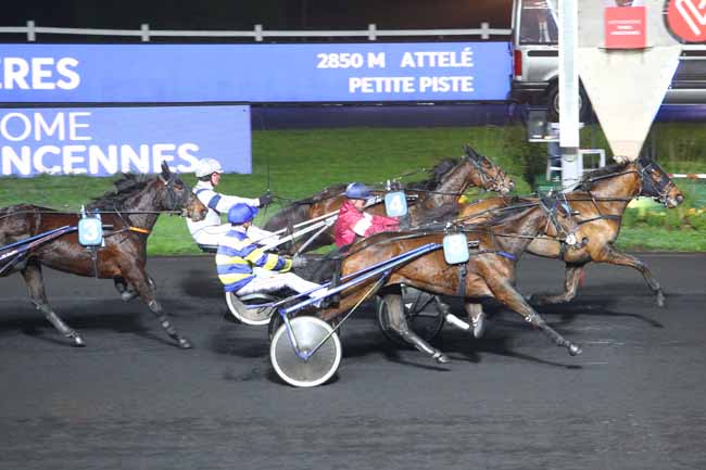 Photo d'arrivée de la course pmu PRIX DE MEZIERES à PARIS-VINCENNES le Mercredi 1 janvier 2020