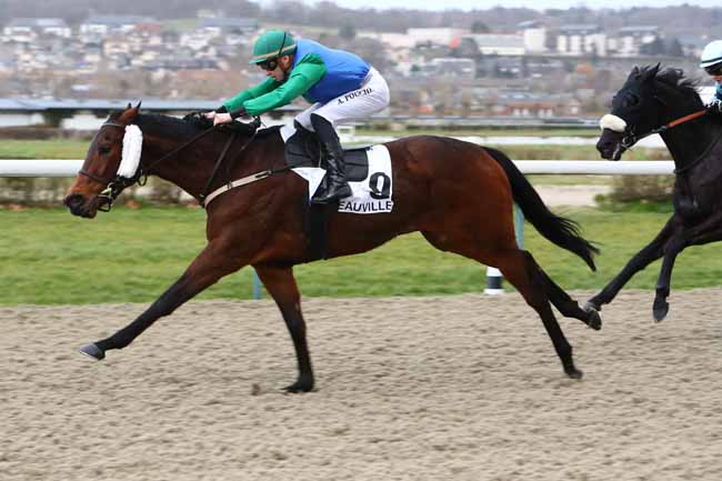 Photo d'arrivée de la course pmu PRIX DES GENTILHOMMIERES à DEAUVILLE le Samedi 4 janvier 2020