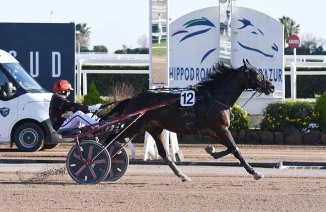 Photo d'arrivée de la course pmu PRIX PIERRE BOCQUET à CAGNES-SUR-MER le Jeudi 9 janvier 2020