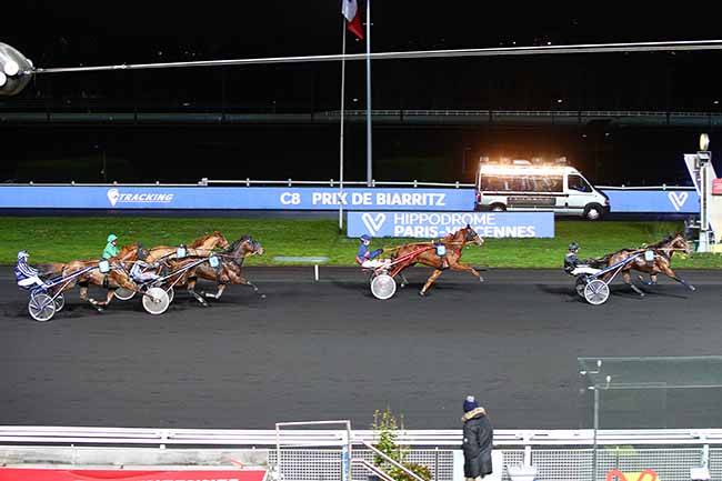 Photo d'arrivée de la course pmu PRIX DE BIARRITZ à PARIS-VINCENNES le Lundi 13 janvier 2020