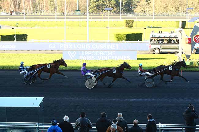 Photo d'arrivée de la course pmu PRIX LOUIS CUSSINET à PARIS-VINCENNES le Jeudi 16 janvier 2020