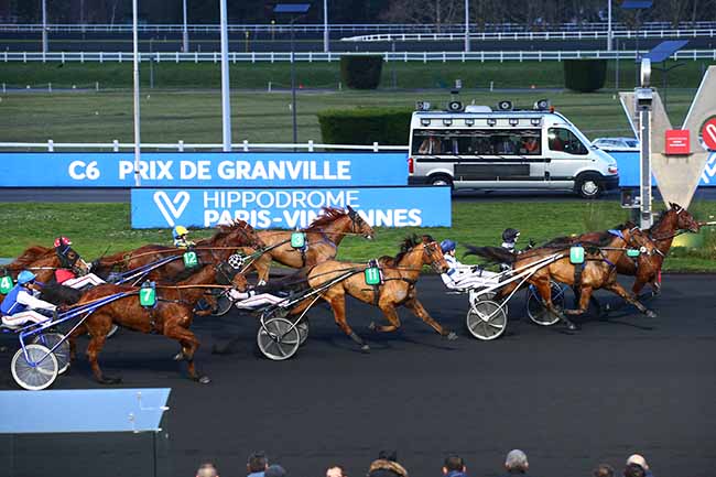 Photo d'arrivée de la course pmu PRIX DE GRANVILLE à PARIS-VINCENNES le Samedi 18 janvier 2020