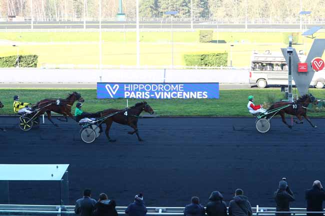 Photo d'arrivée de la course pmu PRIX NOVILLE à PARIS-VINCENNES le Lundi 20 janvier 2020