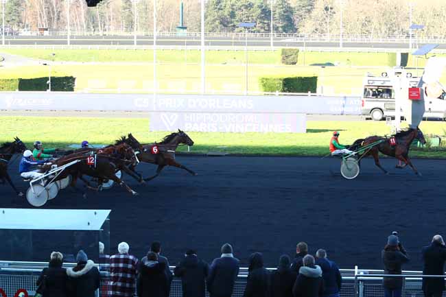 Photo d'arrivée de la course pmu PRIX D'ORLEANS à PARIS-VINCENNES le Lundi 20 janvier 2020