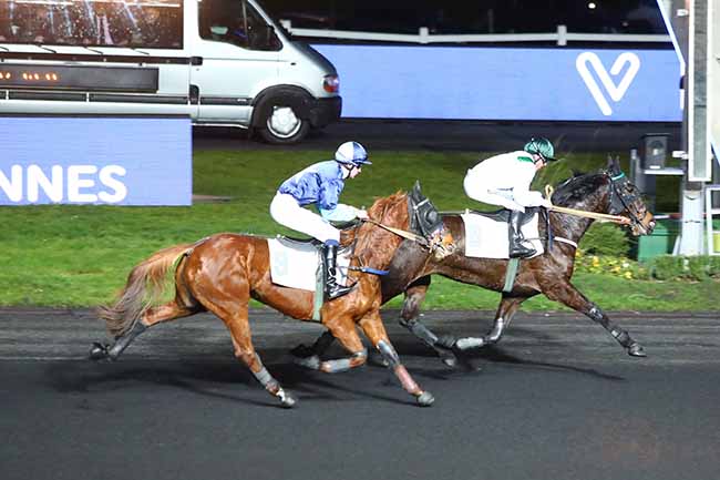 Photo d'arrivée de la course pmu PRIX DE CARCASSONNE à PARIS-VINCENNES le Mardi 28 janvier 2020