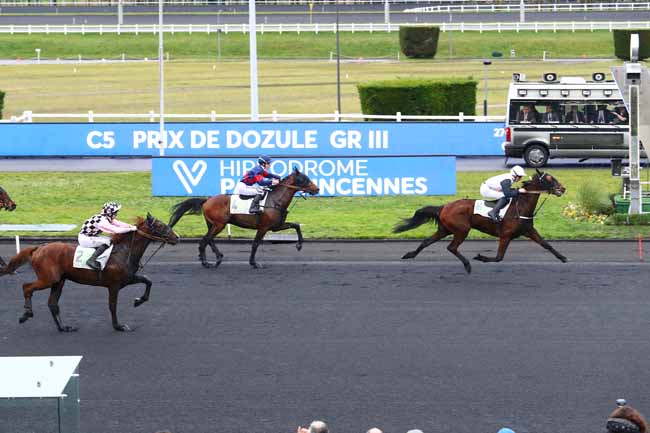 Photo d'arrivée de la course pmu PRIX DE DOZULE à PARIS-VINCENNES le Jeudi 30 janvier 2020
