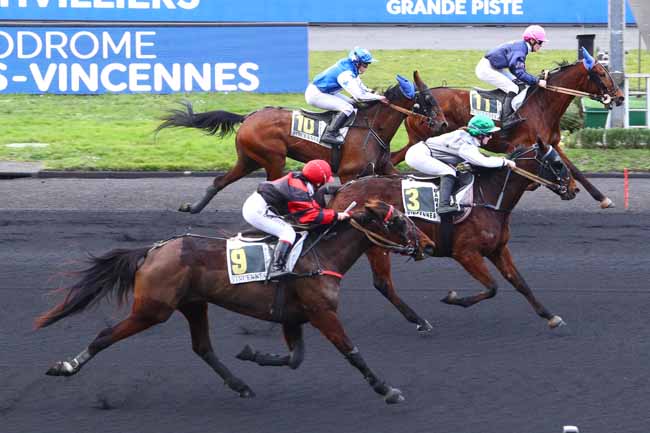 Photo d'arrivée de la course pmu PRIX DE MONTIVILLIERS à PARIS-VINCENNES le Mercredi 5 février 2020